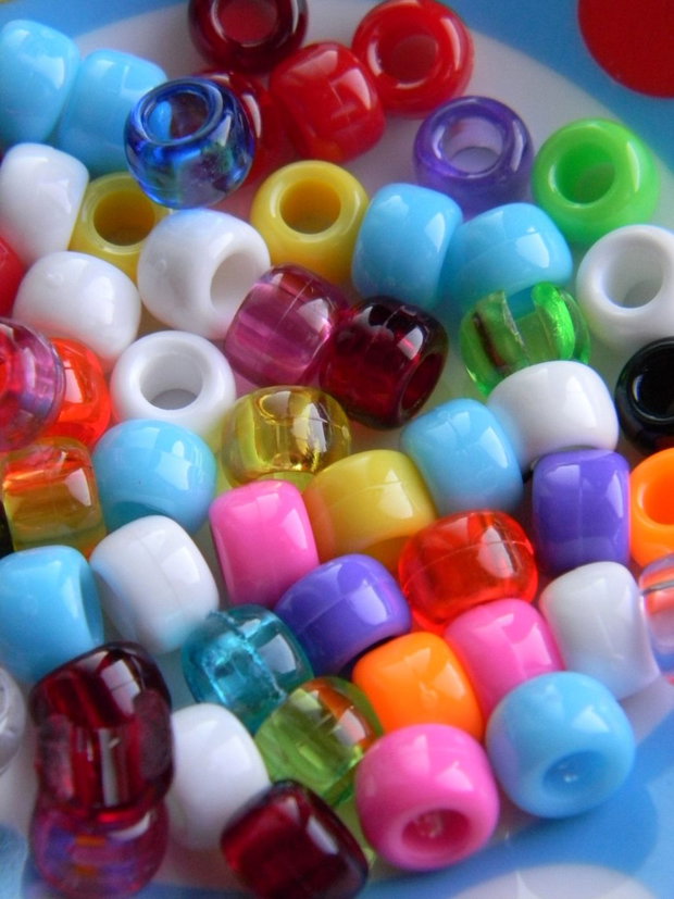 Margele acril (plastic) - 100 buc.