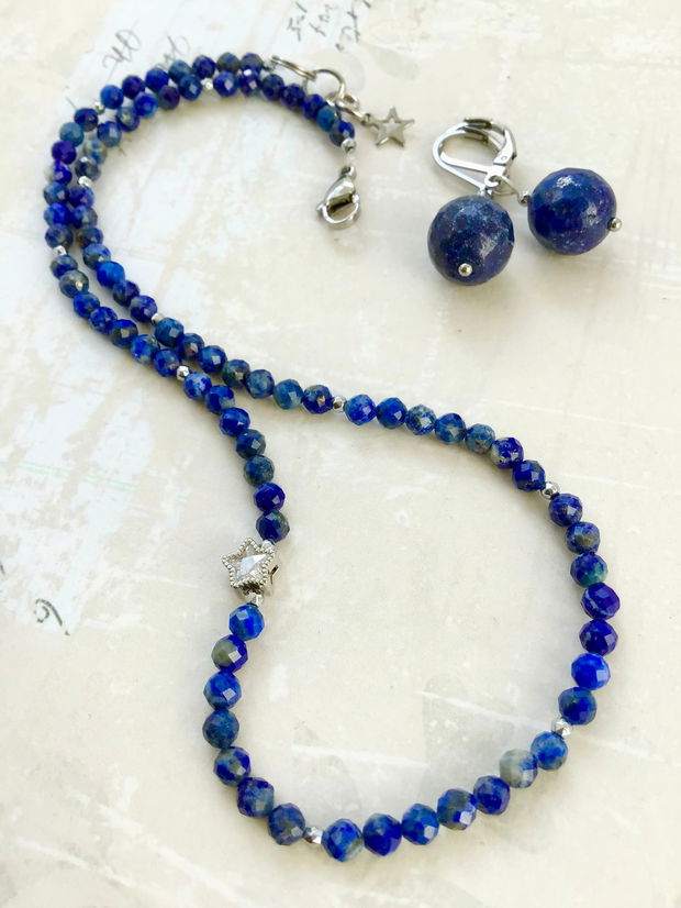 Colier CHOKER lapis lazuli