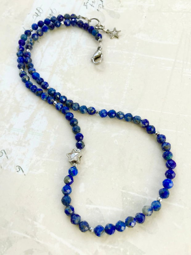 Colier CHOKER lapis lazuli