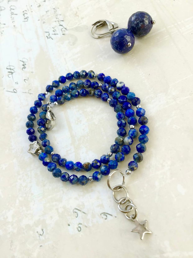 Colier CHOKER lapis lazuli
