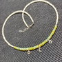 Colier argint opal de foc etiopian cuart lemon 3 charmuri stele semiluna minimalist boho chic trendy - Transport gratuit