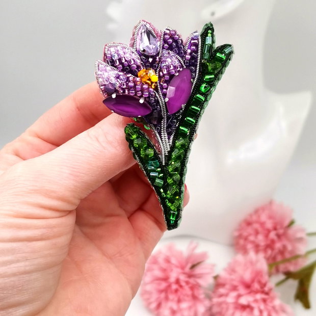 Rezervat Broșă floare - Crocus Dream