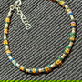 Bratara argint opal de foc etiopian tuburi argint minimalista boho chic trendy cadou - Transport gratuit