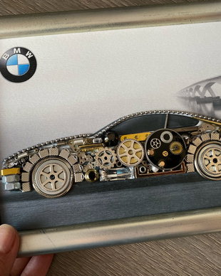 BMW Cod M 678・Decoratiune birou・Decor Vintage・Colaj steampunk・Cadouri Barbati