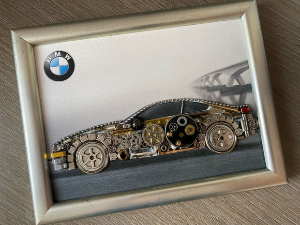 BMW Cod M 678・Decoratiune birou・Decor Vintage・Colaj steampunk・Cadouri Barbati