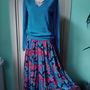 Bluza casmir, turcoaz