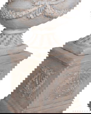 Jardiniera alb antichizat din rasini speciale