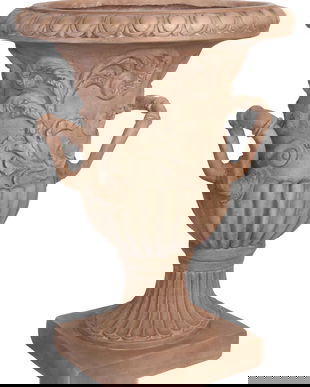 Jardiniera bej antichizat din rasini speciale