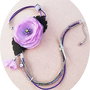 colier floral lila