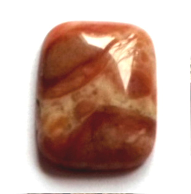 Cabochon dreptunghi nuante maro