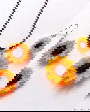 set cu floarea soarelui din rasina 47340