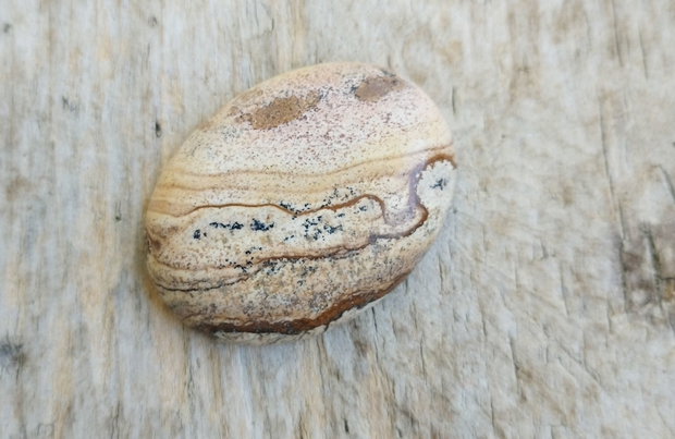 Cabochon picture jasper, 40x30 mm