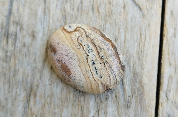 Cabochon picture jasper, 40x30 mm