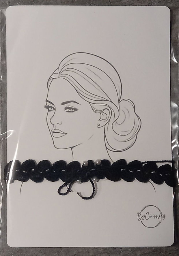 Choker crosetat