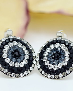 Cercei handmade Leverback Chaton Queen  Argint 925