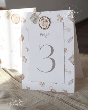 Număr de masă Deluxe Boho Baby