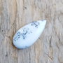 Cabochon opal dendritic, 32x16 mm