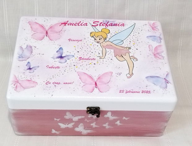 Cutie de trusou botez sau mot cu Tinker Bell