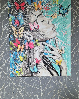 Tablou " Mister" pictat manual