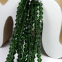 Cristale din sticla, biconice, 4 mm, transparente, verde inchis-25
