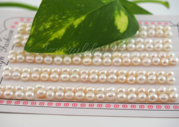 Perle cultura 4-5x3-3.5mm, semigaurite, cod P45A (1per)