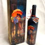 Set cadou-Cutie lemn +sticla de vin 00366