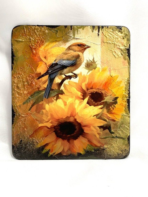 Set cadou-tablou + sticla decorativa 00364