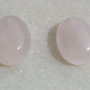 (2 bucati) Cuart roz cabochon aprox 14x10x5 mm