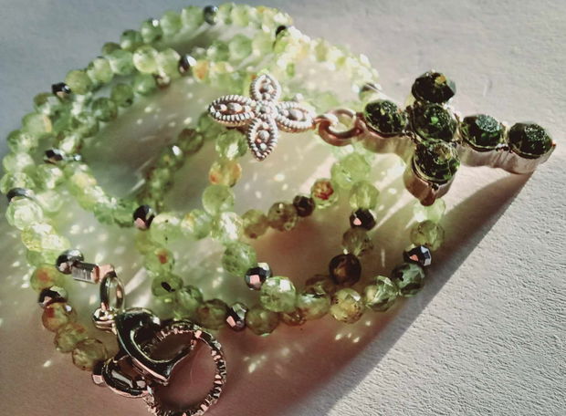 Peridot - Piatra Fericirii - Cruce