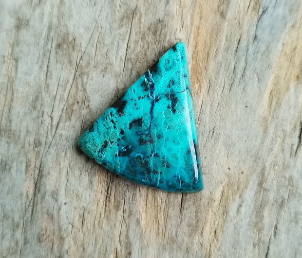 Cabochon azurit in crisocola, 35 mm