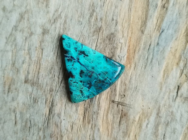 Cabochon azurit in crisocola, 35 mm