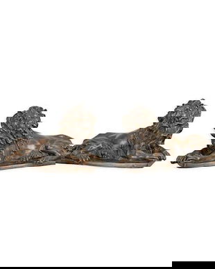 Lei sezand-set doua statuete din bronz