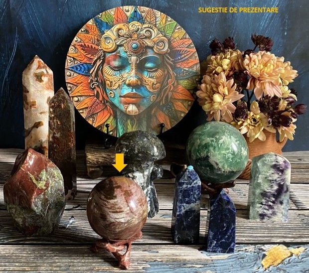 Lemn Fosilizat - sfera piatra semipretioasa