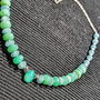 Colier argint opal de foc etiopian verde brioleta crisopraz angelit lant argint pastel  boho chic trendy - Transport gratuiut