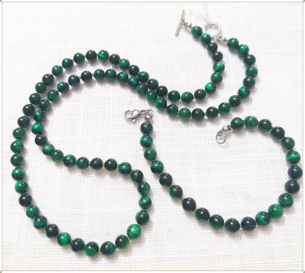 SET- OCHI DE TIGRU VERDE