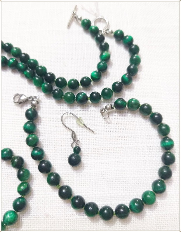 SET- OCHI DE TIGRU VERDE