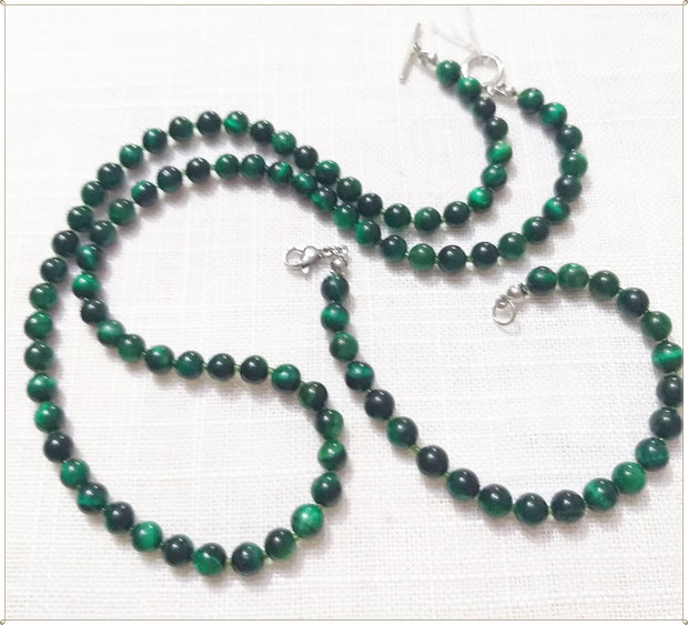 SET- OCHI DE TIGRU VERDE