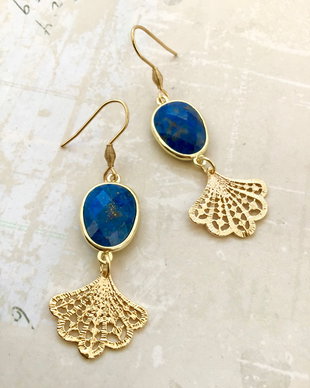 Cercei Vintage Lapis lazuli