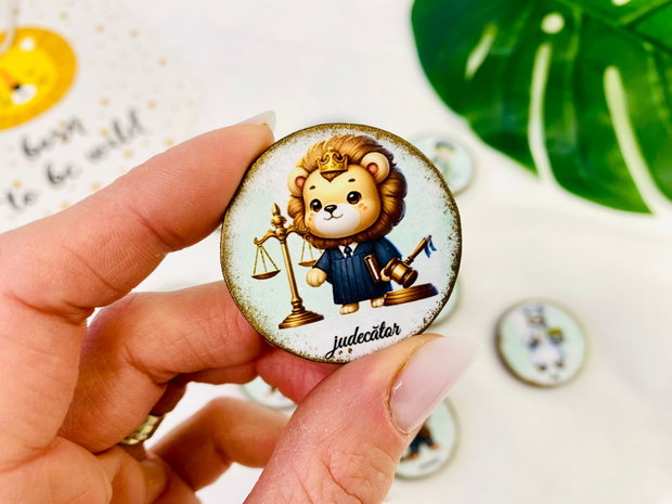 Set ilustratii pe lemn cu meserii pentru taierea motului - Jungle