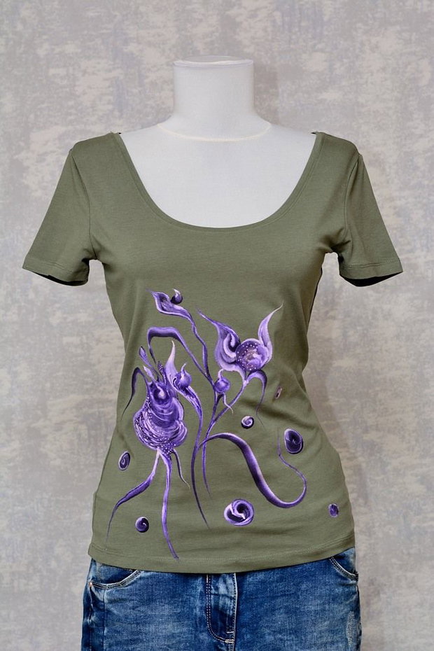 Tricou pictat manual, unicat