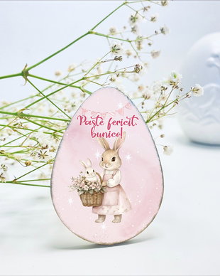 Ousor de Paste cu magnet personalizat - Iepurasi