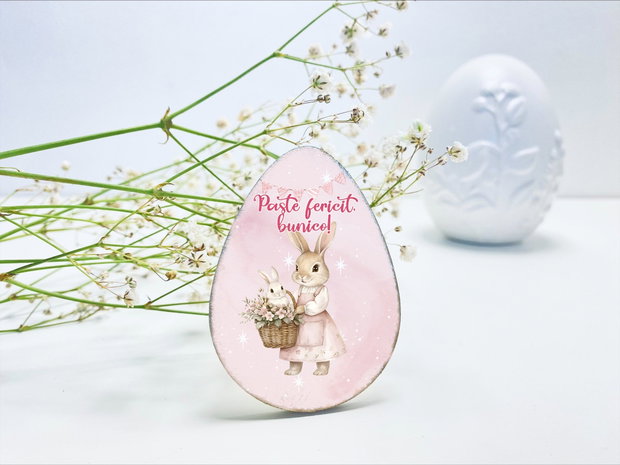 Ousor de Paste cu magnet personalizat - Iepurasi