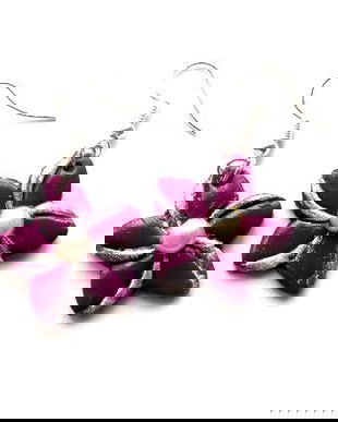 cercei fimo mov inchis 47964