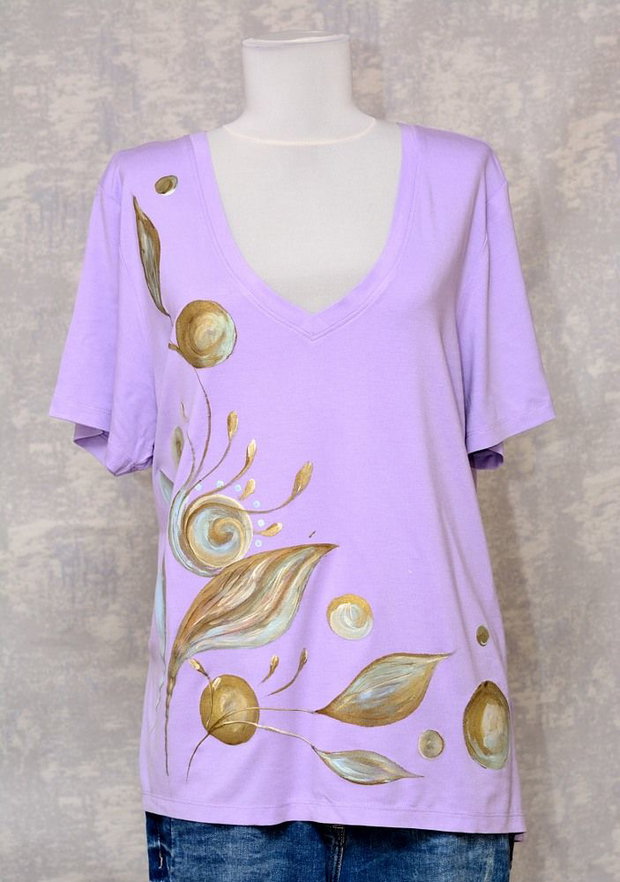 Tricou pictat manual, unicat, Joy Collection