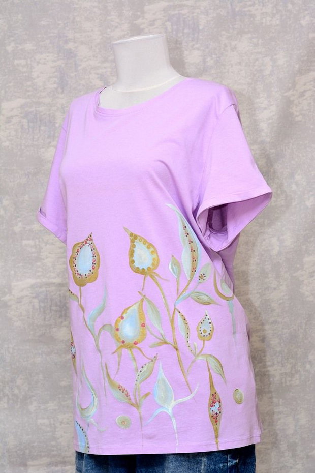 Tricou pictat manual, unicat