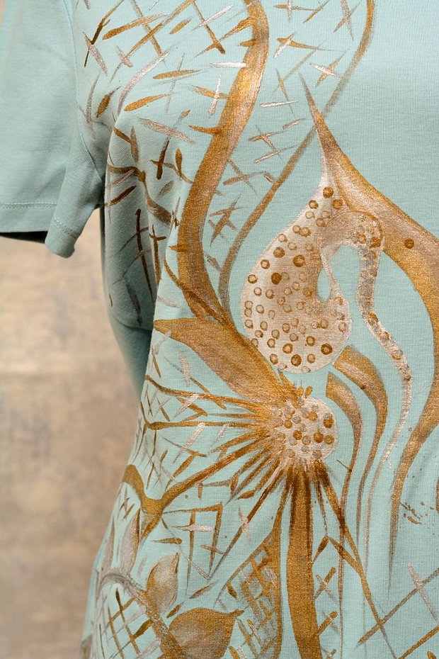Tricou pictat mnual, unicat, Joy Collection