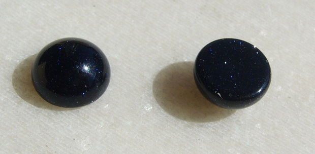 (2 bucati) Piatra soarelui albastra cabochon aprox 10x5 mm