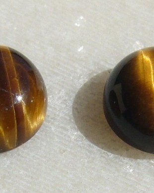 (2 bucati) Ochi de tigru cabochon aprox 10x5 mm