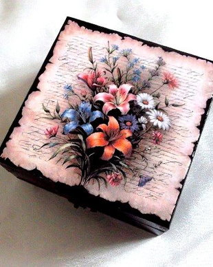cutie lemn decorata 48122