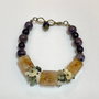BRĂȚARĂ ~ELEGANCE~ citrin,ametist,agate,prehnit,sidef,bronz